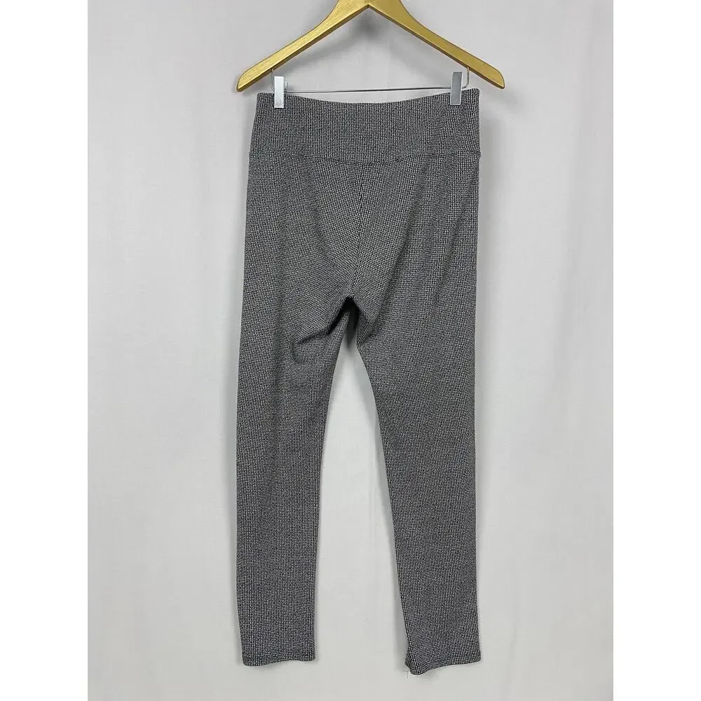 J Jill Wearever Smooth Fit Slim Leg Pants Small Black Houndstooth Career 29x28 - Picture 4 of 12